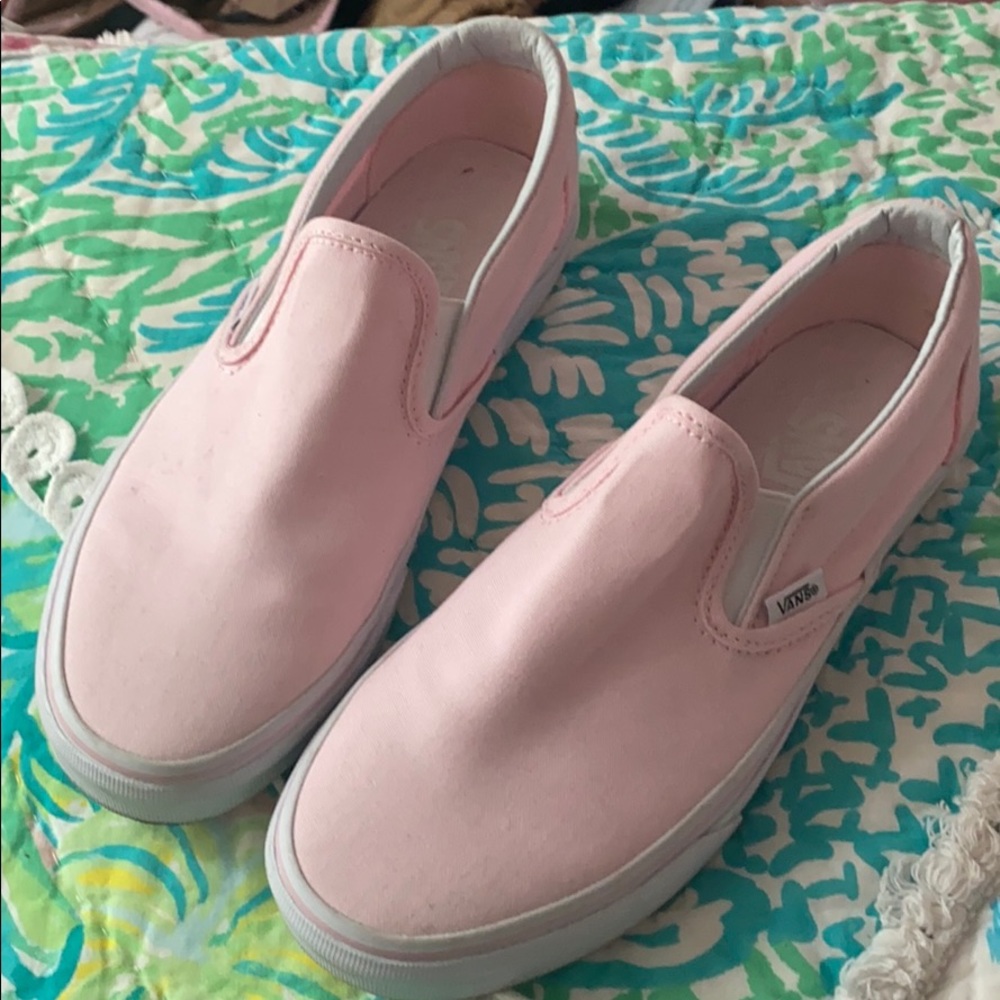 Pink vans slip ins